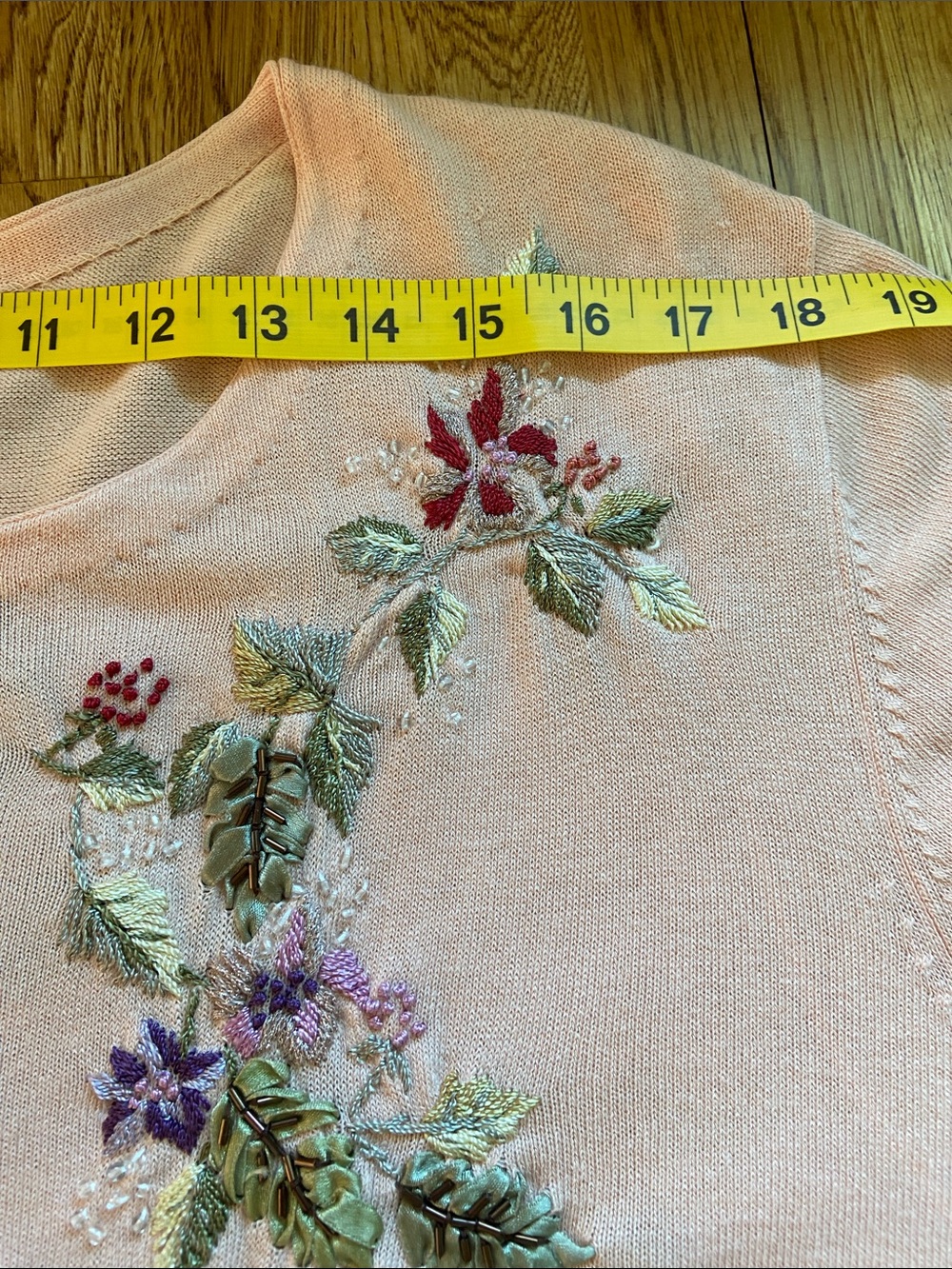 Tiara International Vintage Floral Embroidered Beaded Cardigan
Sweater LG - Picture 8 of 12